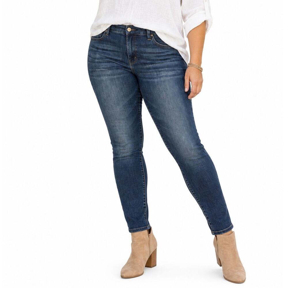 NYDJ NEW Ami Skinny Jeans Womens Size 16 Dark Wash Lift x Tuck High Rise Ankle